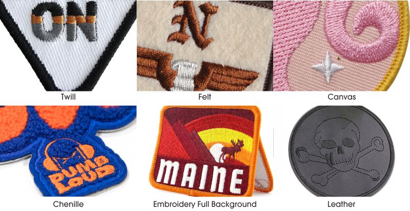 Do custom embroidered patches for hats apparel and jackets by