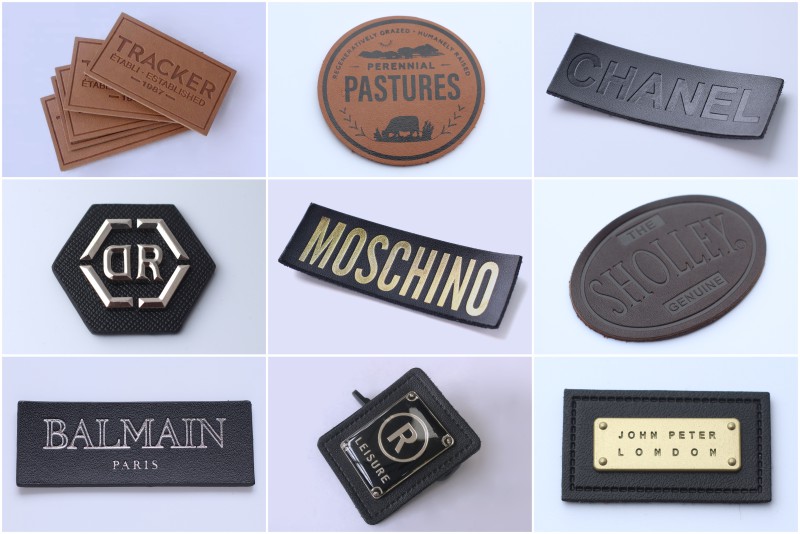 Custom Embossed Leather Patches | ClothingTAGs.cn