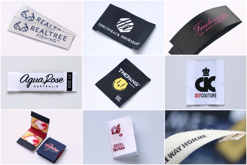 Custom Woven Clothing Labels With Logo only up to 2 Colors, Personalized Clothing  Name Labels, Sewing Tags, Custom Fabric Tags 