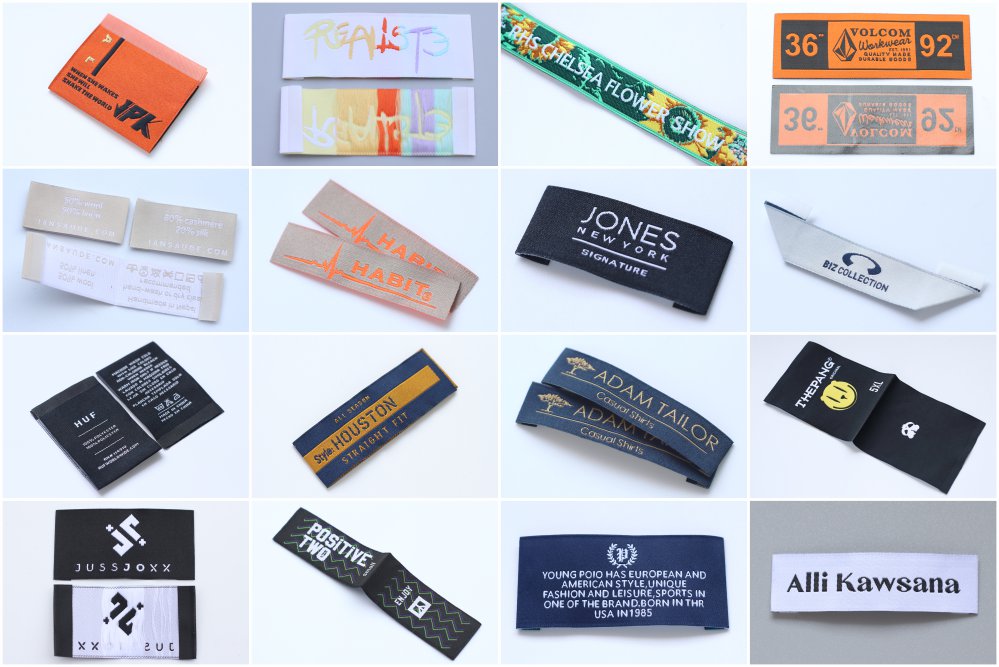 Custom Woven Clothing Labels With Logo/artwork/design up to 8 Colors, Sew  on Labels, Damask Woven Labels, Personalized Fabric Labels 